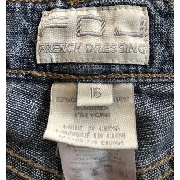 FDJ French Dressing Women’s Plus Size Boot Cut Jeans Size 16 - Picture 5 of 6